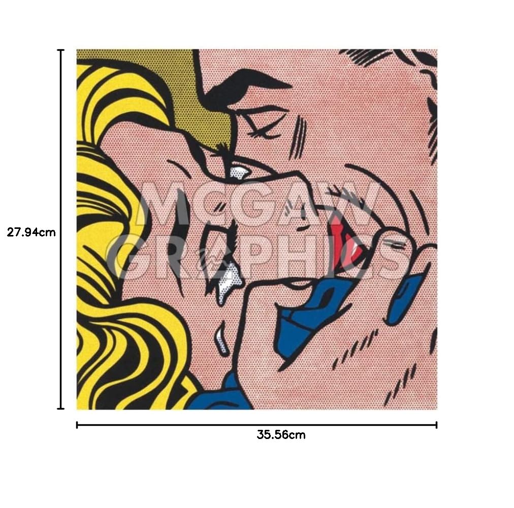 ロイ・リキテンスタイン シルクスクリーンポスター　Kiss V 1964 Kiss V, 1964, Roy Lichtenstein, pôster de impressão artística